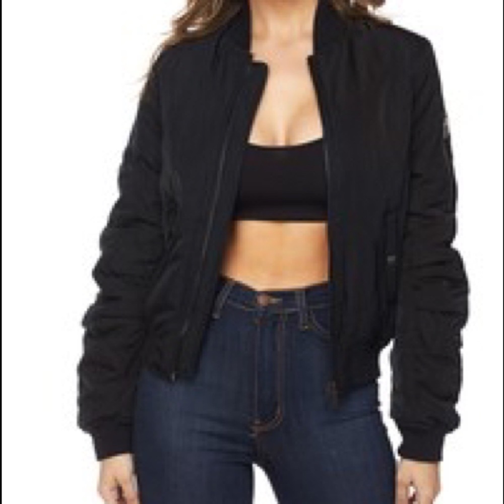 Quilted Bomber Jacket